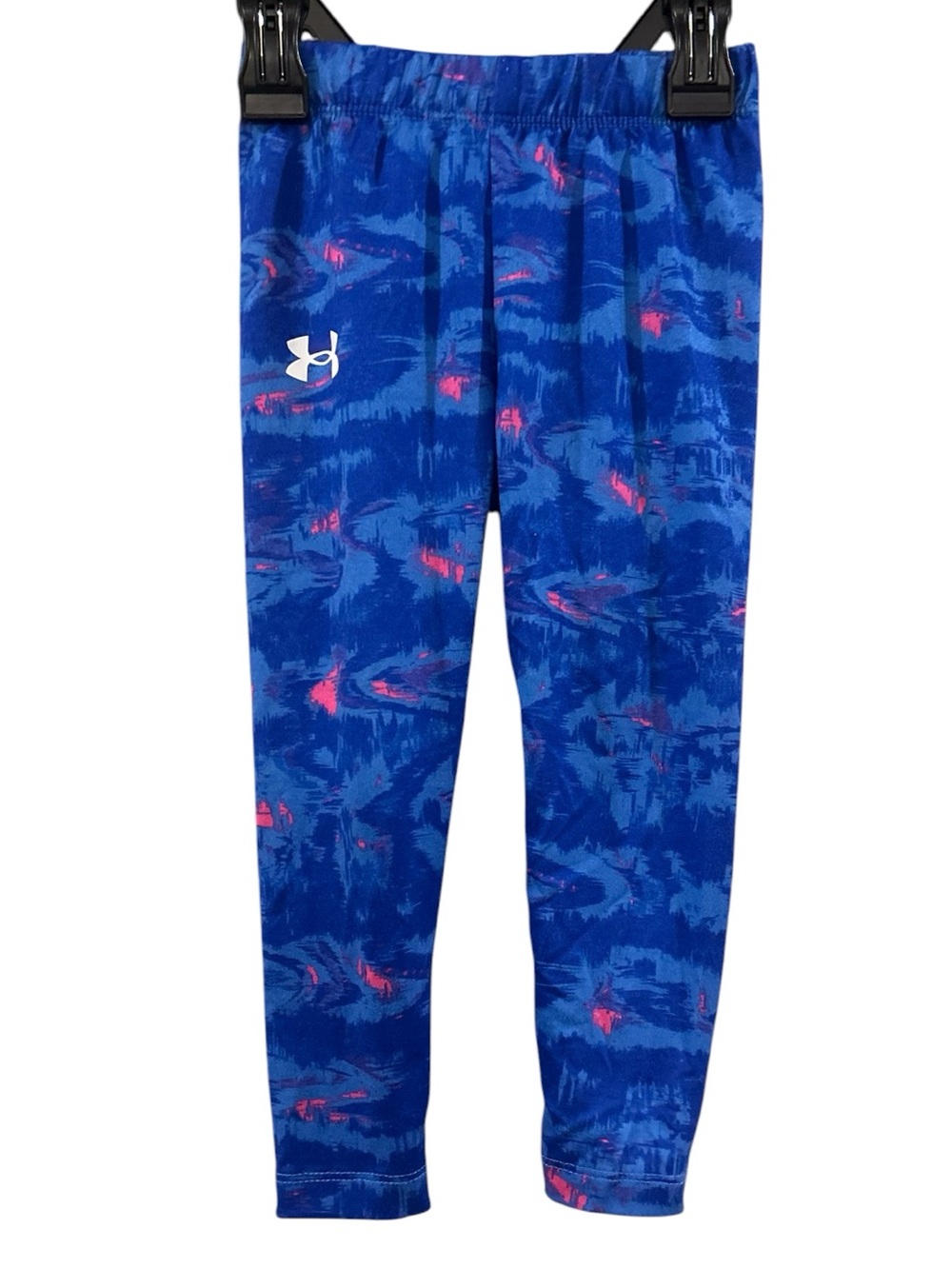 Under Armour Blue & Pink Printed Leggings 2T